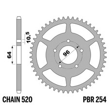 HONDA CBF 250 2004-2005 pignon