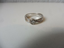 Bague En Argent Massif Pierre