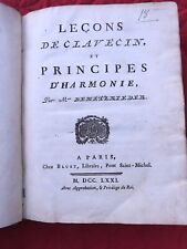 MUSIQUE Leçons CLAVECIN