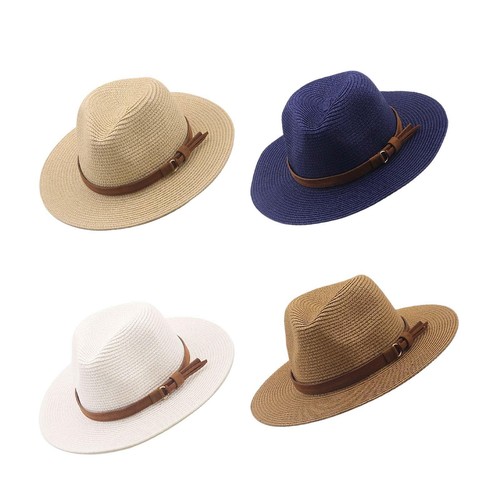 Boho straw hats panama - straw,