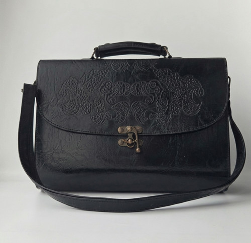 Sac cartable vintage cuir - sac,
