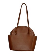 Delvaux Leather Tote Bag Brown