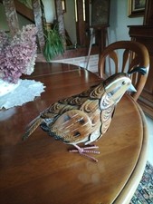 Oiseau en métal  sculpture statue statuette ancien ART DECO