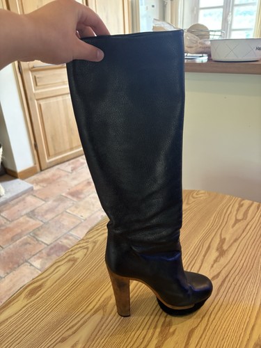 Gucci bottes femme cuir noir