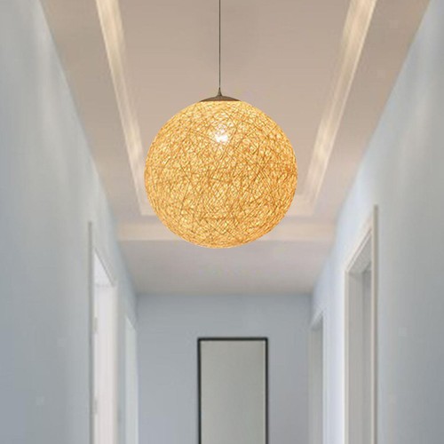 Lanterne rotin suspension - rotin,
