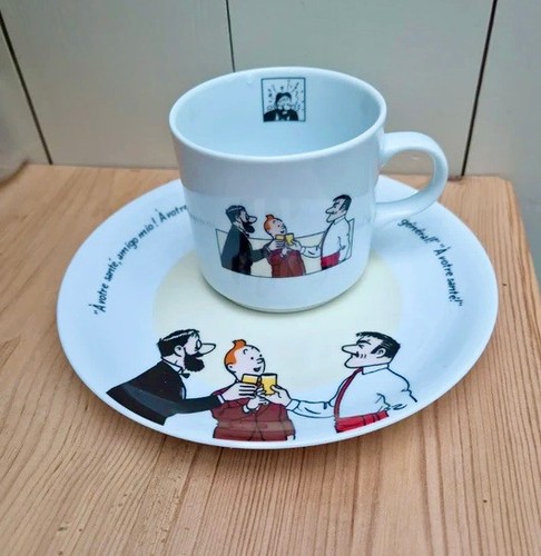 Tintin ensemble assiette - assiette, et