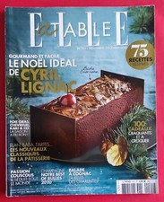Magazine ELLE  à table N°133 2020 NOËL de LIGNAC CUISINE RECETTES Voir Sommaire