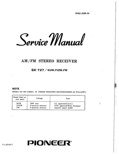 Service manuel instructions - service,