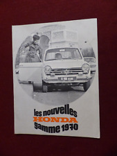 catalogue prospectus automobile : HONDA N 360 & N 600 / 1969 / gamme 1970