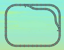 Lego® train rails RC chemin
