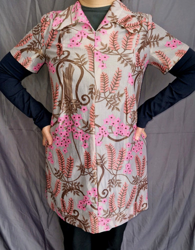 Nylon dederon smock apron - dederon,