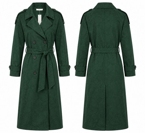 Trench coat long fluide neuf - -coat,