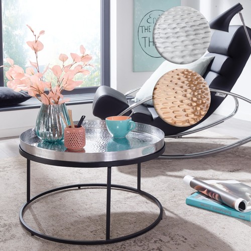 Finebuy table basse ronde - table,
