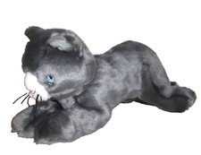 IKEA Gray Minnen Kitty Kitten Cat Katt Plush Stuffed Animal Lovey Toy