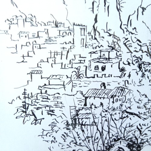 Paysage orientaliste maroc 20e - orientaliste,