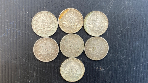 Pieces francs en argent - 7,