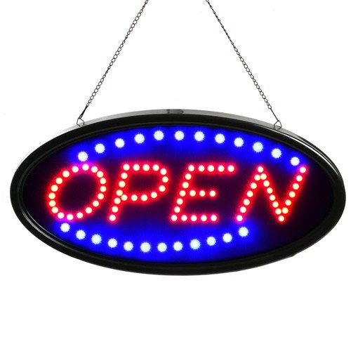 Led signe ouvert 23x14 pouces - signe,