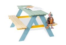 Ensemble Table et Bancs Extérieur En Bois Pour Enfants Table Pique Nique Jardin