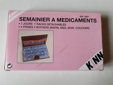 Pilulier Semainier en Français 7 jours - Boite à Pilules Boîte à Médicaments