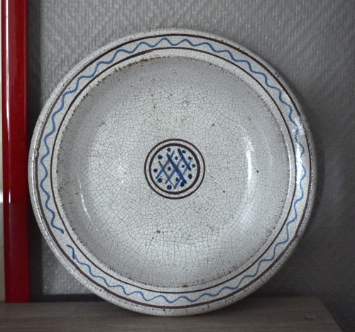 Assiette creuse ancienne - , plat