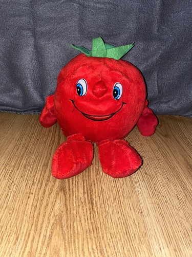 Peluche tomate rouge sourire