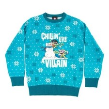 Pull Noël Dc Comics' Chillin Comme A Villain' - Enfants Âge 13 + Neuf Officiel
