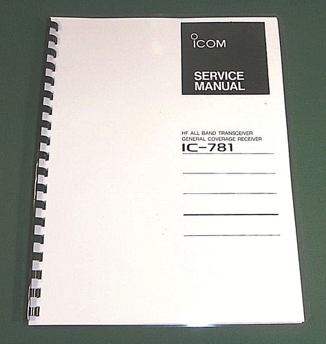 Icom 781 service manual - icom,