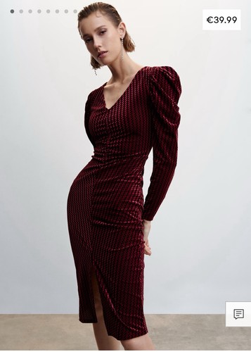 Robe velour mango - velour,
