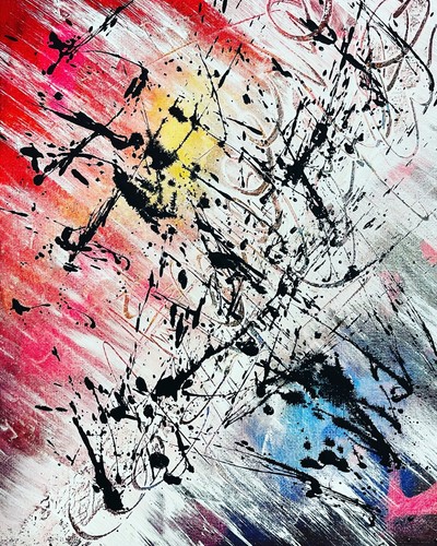 Tableau moderne abstrait - tableau,