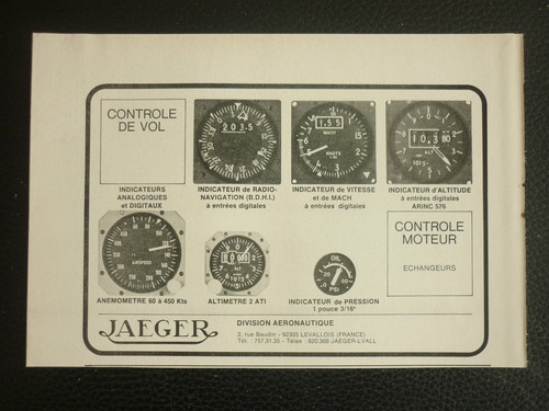 1978 pub jaeger altimetre - jaeger,