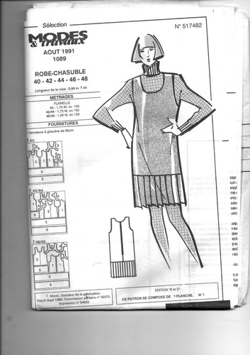 Patron femme vintage 1991 - femme,