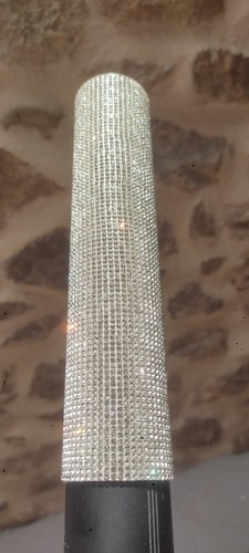 Housse microphone strass - de,