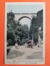 Old postcard 75 - Paris BRICK BRIDGE Corbillard written in 1904 to Augustine SMALL