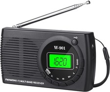 Radio Portable Compacte AM/FM/SW pour Randonnée et Camping - Son Exquis et Léger