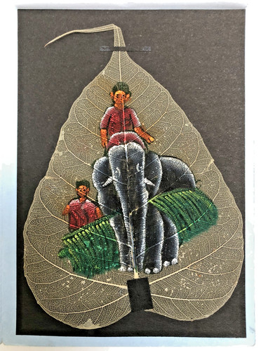 Peinture indienne sur - peinture, feuille
