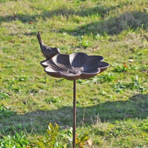 Mangeoire oiseaux fleurs - oiseaux,