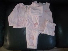 ENSEMBLE FILLE DISNEY SALOPETTE+VESTE WINNIE EN VELOURS 9/12 MOIS IDEE CADEAU !
