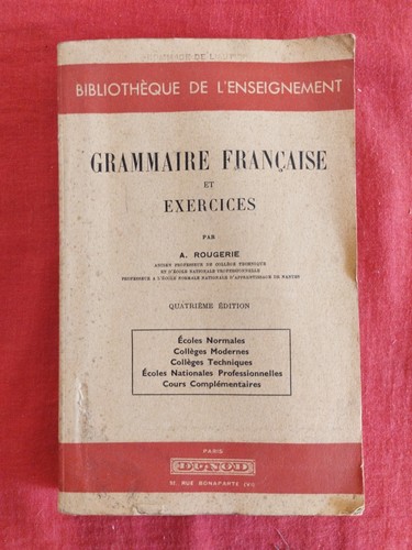 Grammaire française - française, et