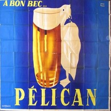 AFFICHE  POSTER  BIERE PELICAN