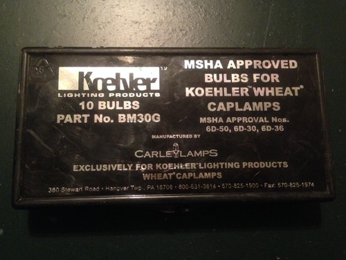 Koehler bm30g bulbs for mine - koehler,