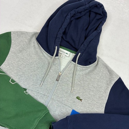 Lacoste full zip hoodie - hoodie, l