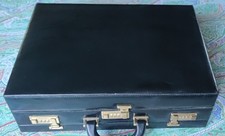 Attaché Case vintage cuir noir