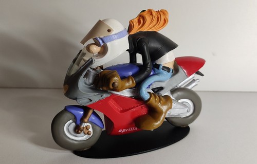 Figurine moto résine joe - figurine,