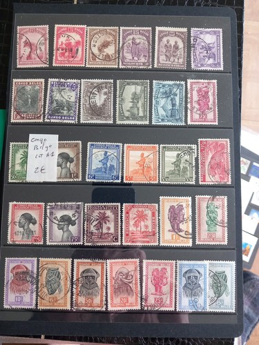 Timbres congo belge lot - timbres,