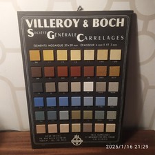 Villeroy & Boch Vintage Fine Porcelain Stoneware Advertising Color Chart