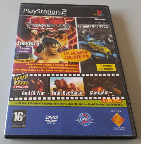 Dvd ps2 démos jouables - dvd,