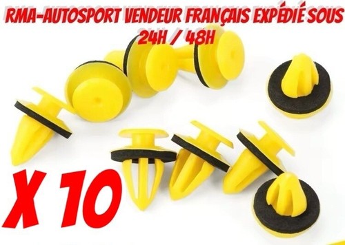 10x clips fixation panneau - clips,