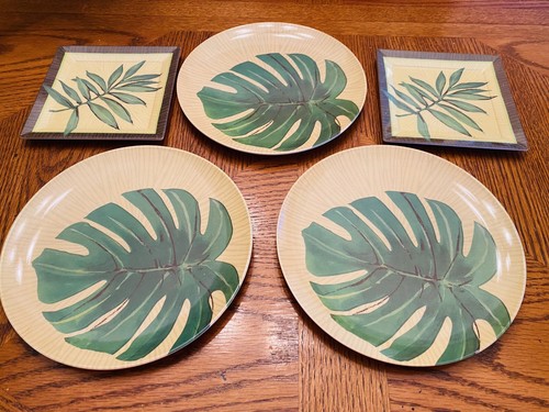 Set leaf green brown - set,