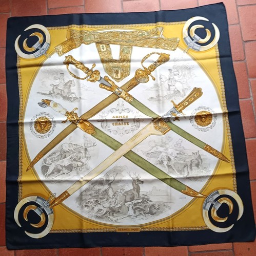 Foulard hermès soie - soie, ”