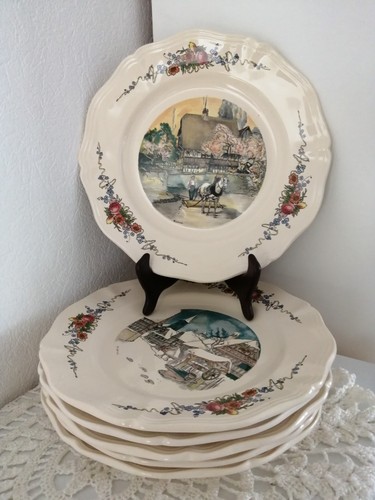 Assiettes plates collection - 6,